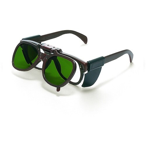 リケン 遮光めがね 複式上下自在型