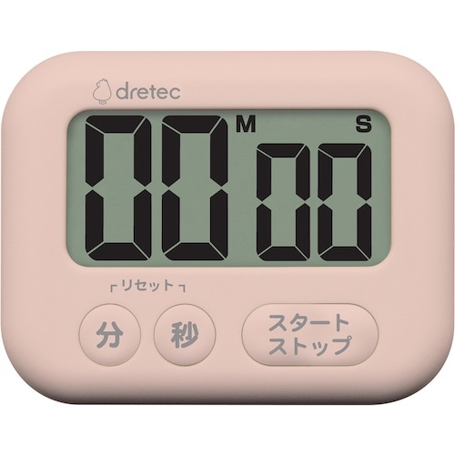 dretec 大画面タイマー「シャボン」 ピンク