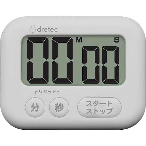 dretec 大画面タイマー「シャボン」 ホワイト