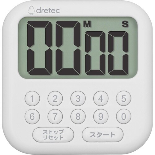 dretec 大画面タイマー「シャボン10」 ホワ