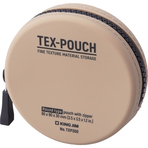 KING JIM TEX−POUCH ROUND