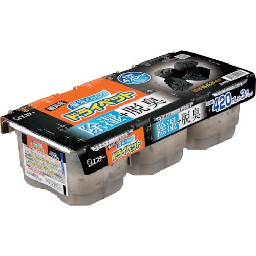 エステー 新備長炭ドライペット 3個パック