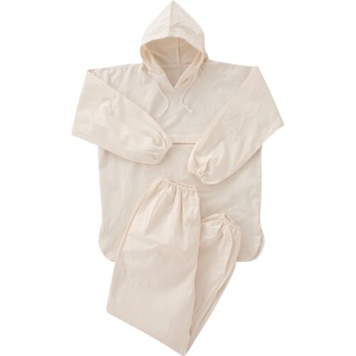 柏田 塗装服プルオーバー式上下セット L