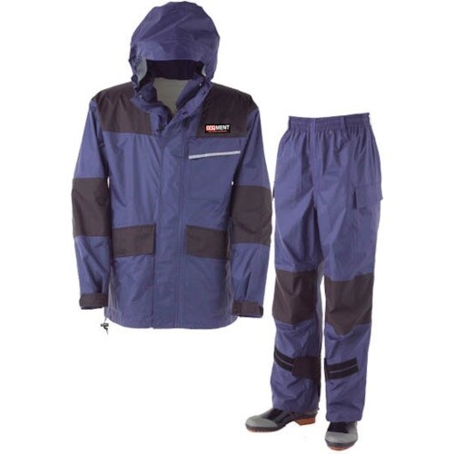 カジメイク 仕事合羽 ネイビー LL