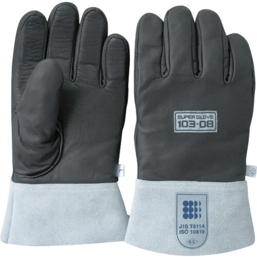 柏田 ス−パ−グロ−ブ防振(国産ナメシ革使用) M
