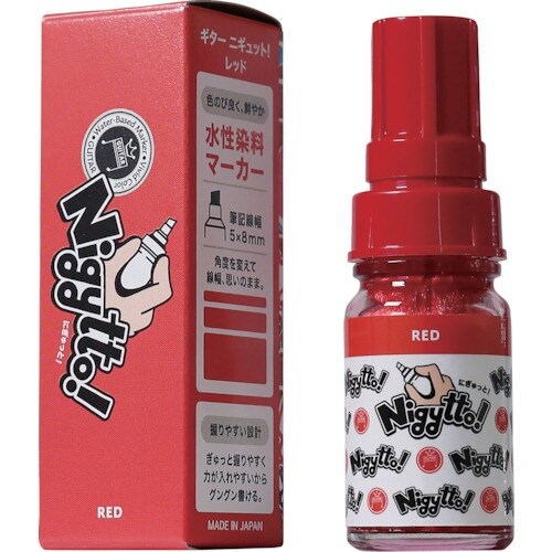 マジックインキ ギター ニギュット レッド