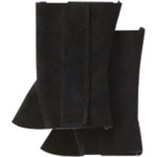 柏田 黒床革マジック式脚絆 F