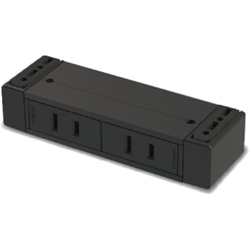 プラパート カセット式コンセント G001 黒 電