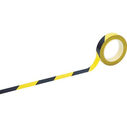緑十字 クリーンルーム用ラインテープ 黄/黒 HC