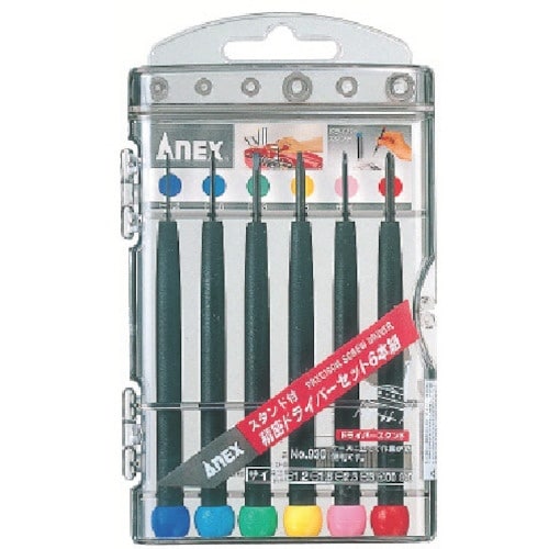 アネックス P柄精密ドライバーセット 6本組