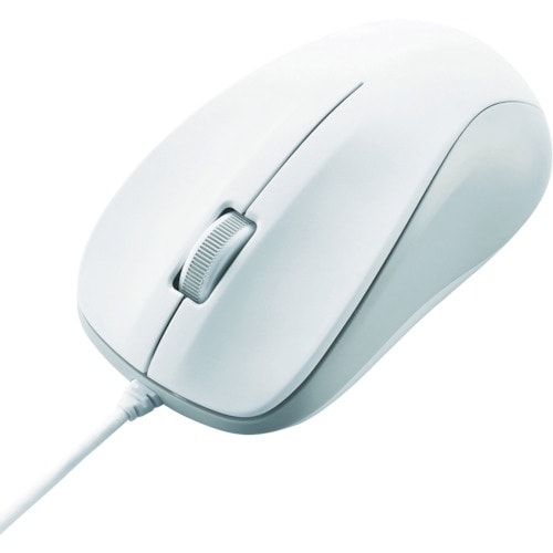 ELECOM USB光学式マウス Mサイズ ホワイ