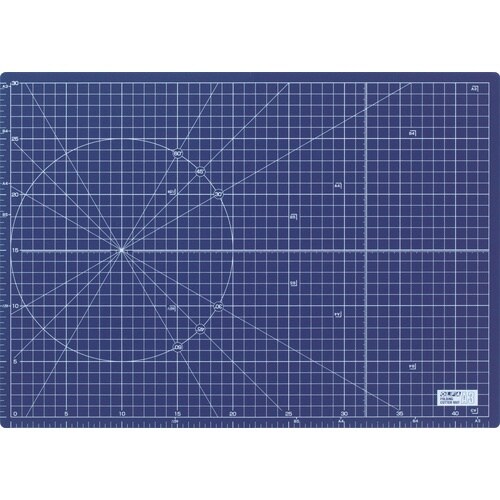 OLFA ふたつ折りカッターマットA3 ネイビー