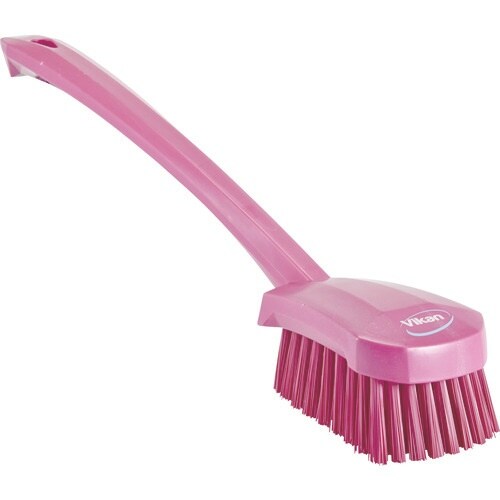 Vikan ロングハンドルブラシ 4186 ピンク