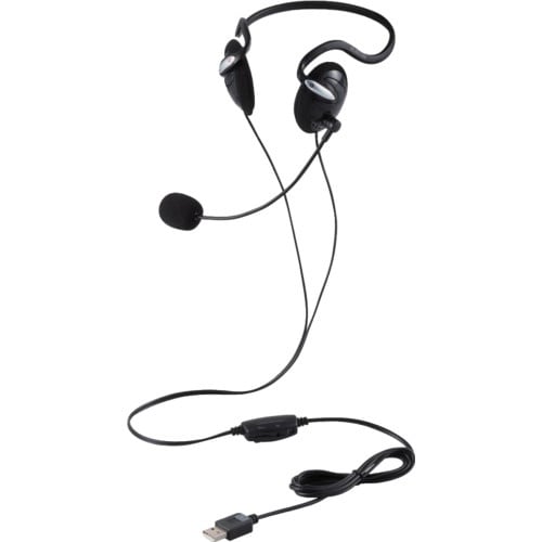 ELECOM 有線ヘッドセット 両耳ネックバンド