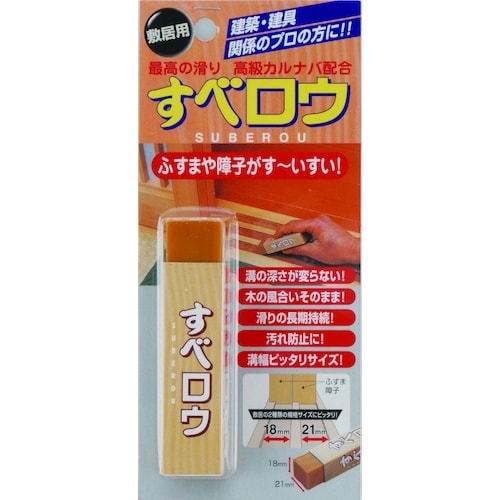 建築の友 ガタツキ補修材 すべロウ・敷居用