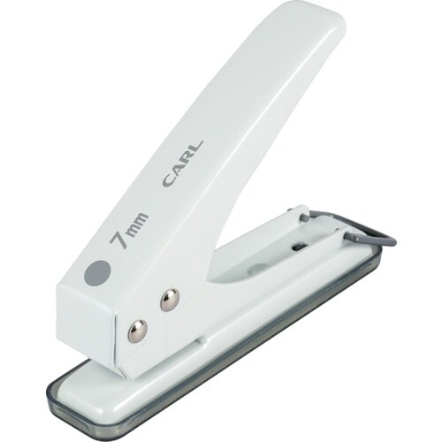 カール 1穴パンチ ホワイト 穴径7mm