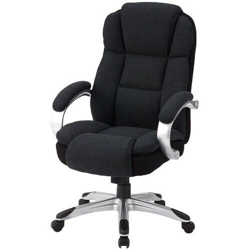 ナカバヤシ ファブリックポケットコイルチェア ブラ