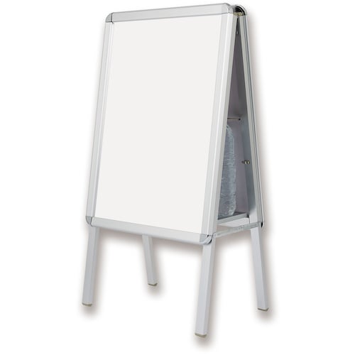 ASKA 転倒防止アルミ枠ポスタースタンド(両面)