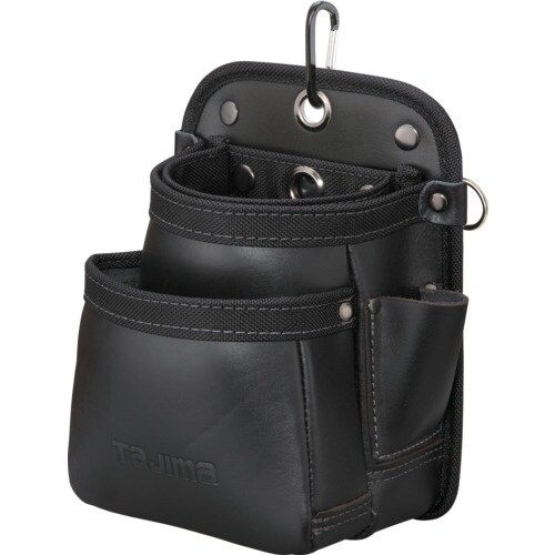 タジマ セフツイン腰袋 本革 2段小