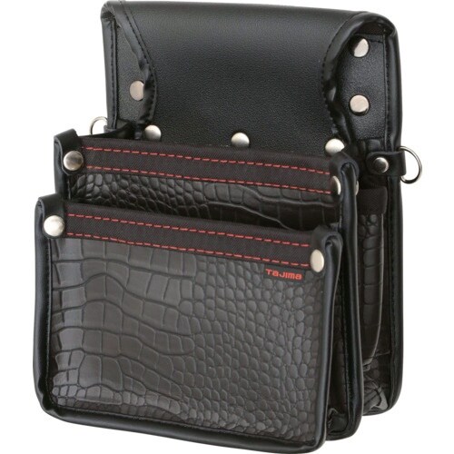 タジマ セフツイン腰袋 クロコ 釘袋2段小