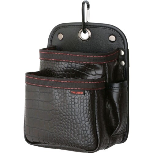 タジマ セフツイン腰袋 クロコ(合皮) 2段小
