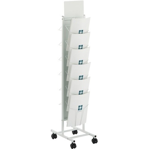 テラモト 両面パンフレットスタンド