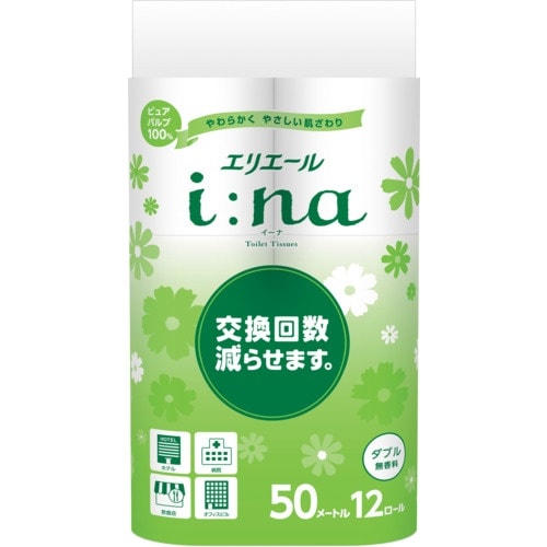 エリエール i:naトイレットティシューダブル50