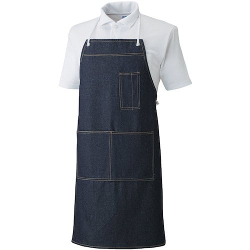 桑和 10021 エプロン(首掛け) ブルー フリ