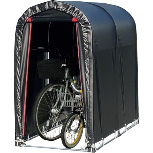 南榮工業 サイクルハウス2台用BK(赤ファスナー)
