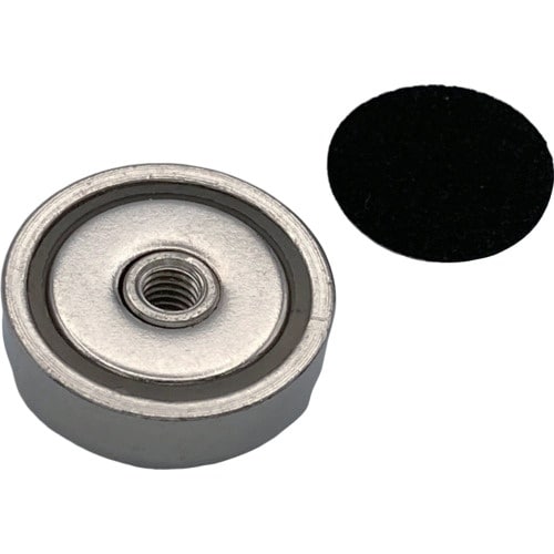 ラクテム ネオジキャップ磁石 丸型めねじ貫通 Φ2