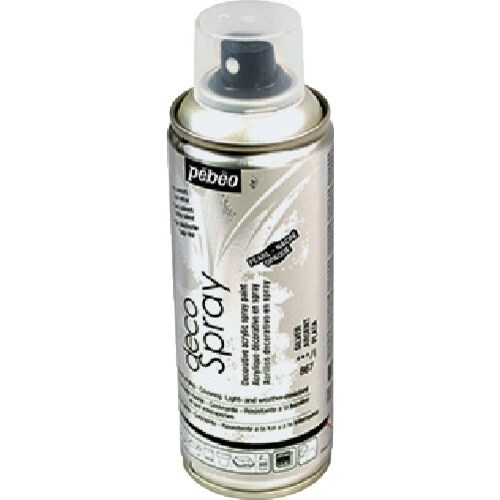 Pebeo デコスプレー 200mlパール色 シル