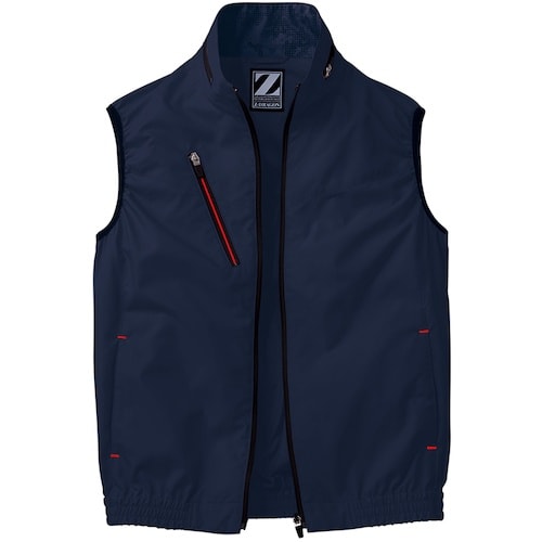 自重堂 空調服ベスト ネ−ビ− LL