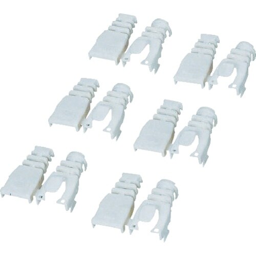 ELECOM コネクタ保護カバー後付けタイプ/6個