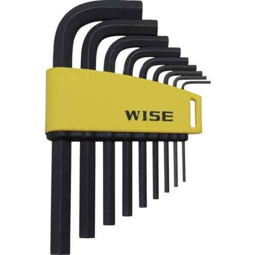WISE 六角レンチ 黒染め9本セット(ショート)