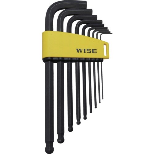 WISE ボールポイント 黒染め9本セット(セミロ