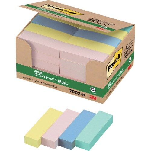 3M ポスト・イット 50X15mm 100枚X5