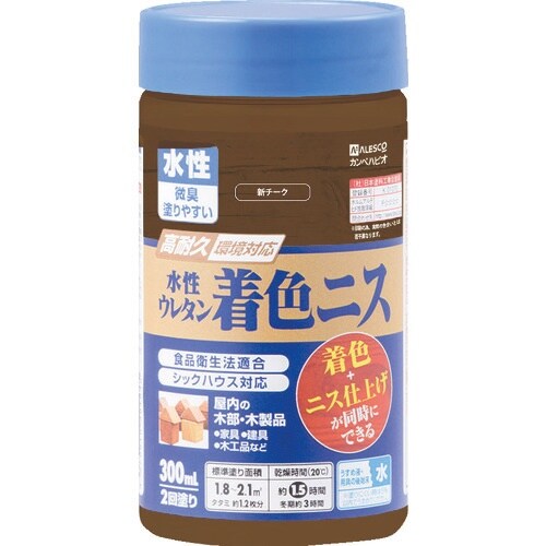 KANSAI 水性ウレタン着色ニス 300ML 新