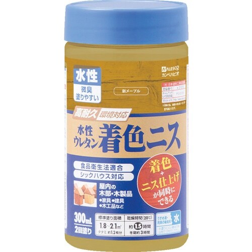 KANSAI 水性ウレタン着色ニス 300ML 新