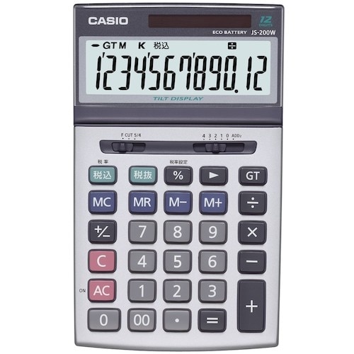 カシオ ジャストタイプ電卓
