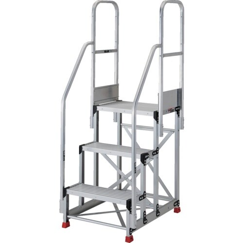 TRUSCO アルミ製作業用踏台 3段 高さ0.9