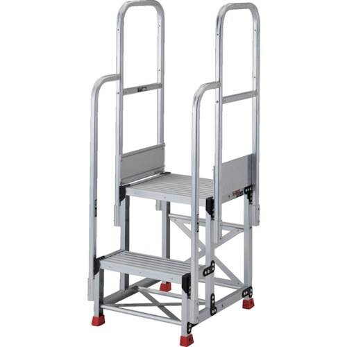 TRUSCO アルミ製作業用踏台 2段 高さ0.7