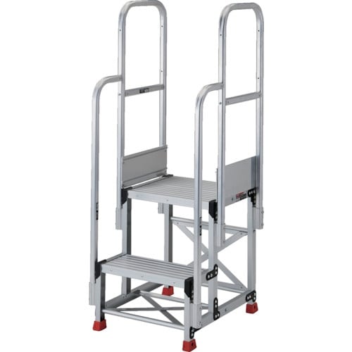 TRUSCO アルミ製作業用踏台 2段 高さ0.7