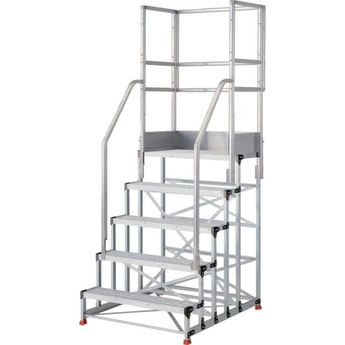 TRUSCO アルミ製作業用踏台 グレーチングタイ