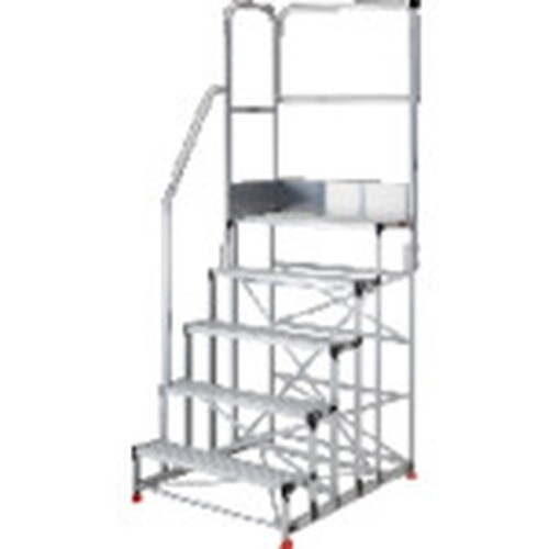 TRUSCO アルミ製作業用踏台 5段 高さ1.5