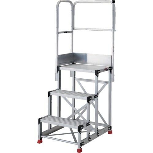 TRUSCO アルミ製作業用踏台 3段 高さ0.9
