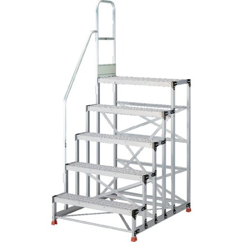 TRUSCO アルミ製作業用踏台 グレーチングタイ