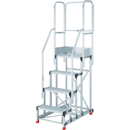 TRUSCO アルミ製作業用踏台 4段 高さ1.2