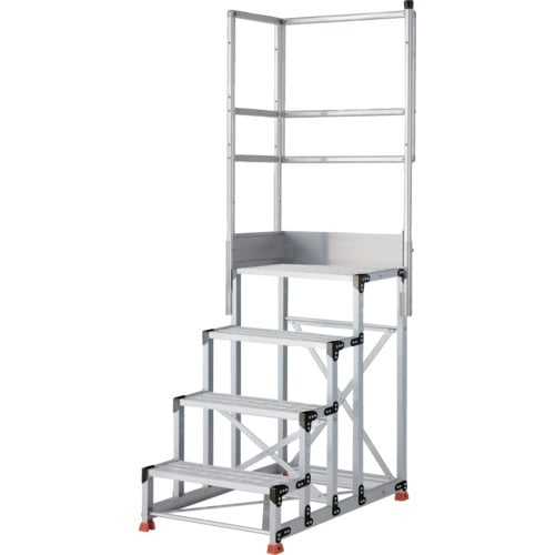 TRUSCO アルミ製作業用踏台 グレーチングタイ