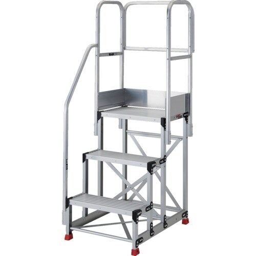 TRUSCO アルミ製作業用踏台 3段 高さ0.9