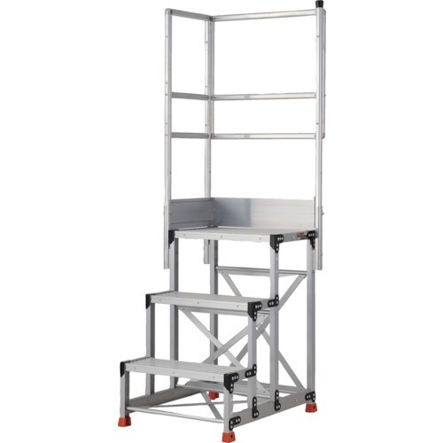 TRUSCO アルミ製作業用踏台 3段 高さ0.9